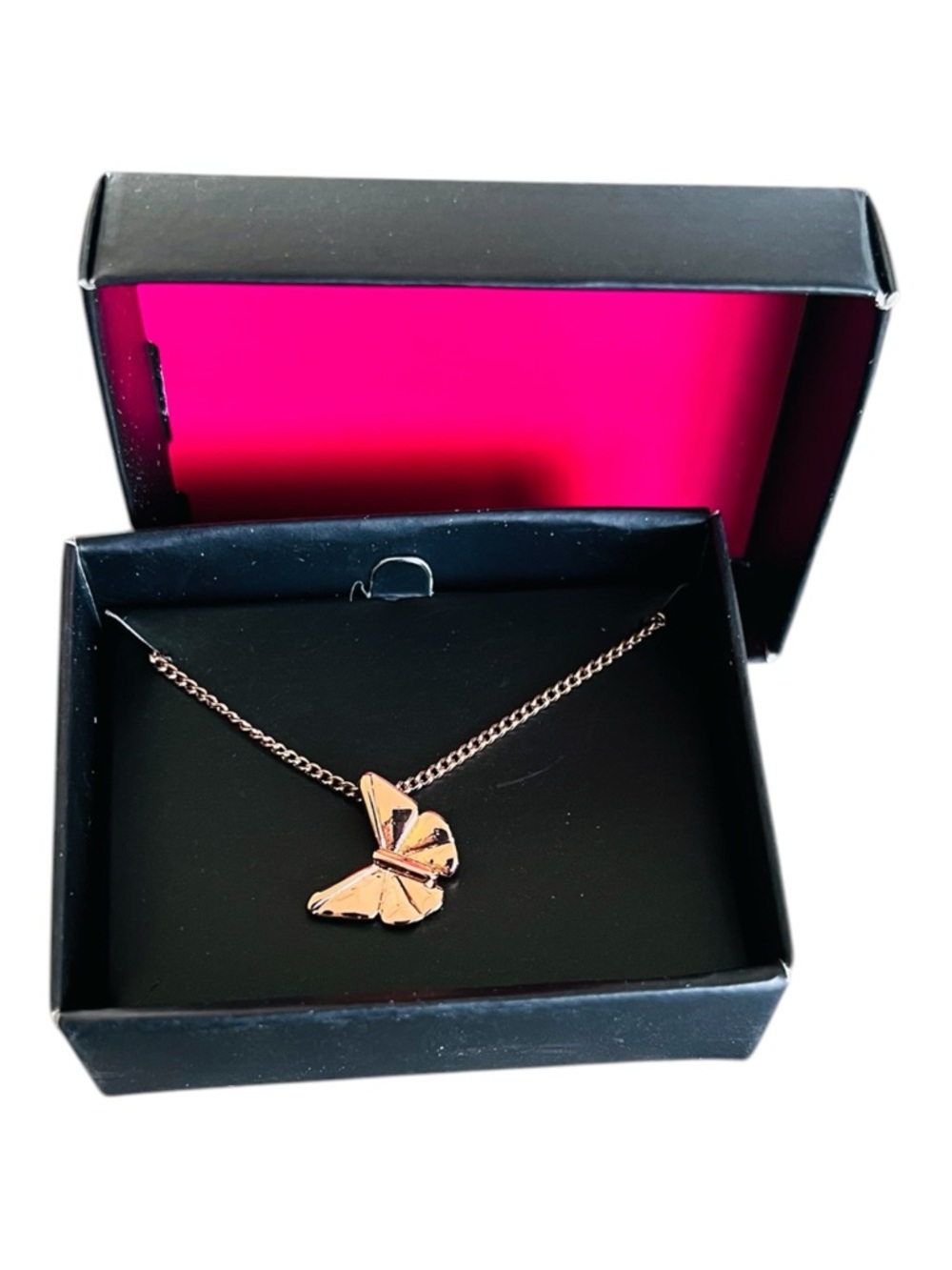 Avon Rose Gold Tone Butterfly Necklace – 2018